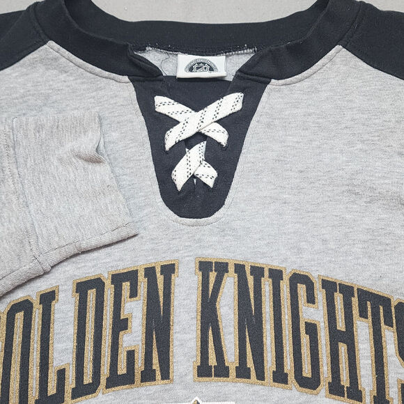 NHL‎ Las Vegas Golden Knights Mens Lace Up Long Sleeve Shirt Large 42/44 Gray - Picture 4 of 6